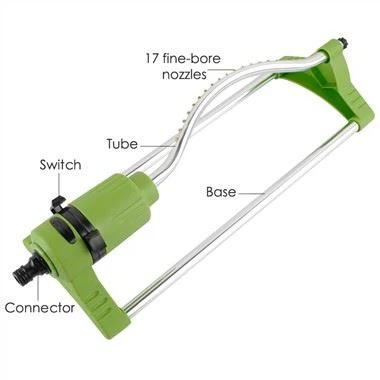 120-stupňové oscilačné postrekovače